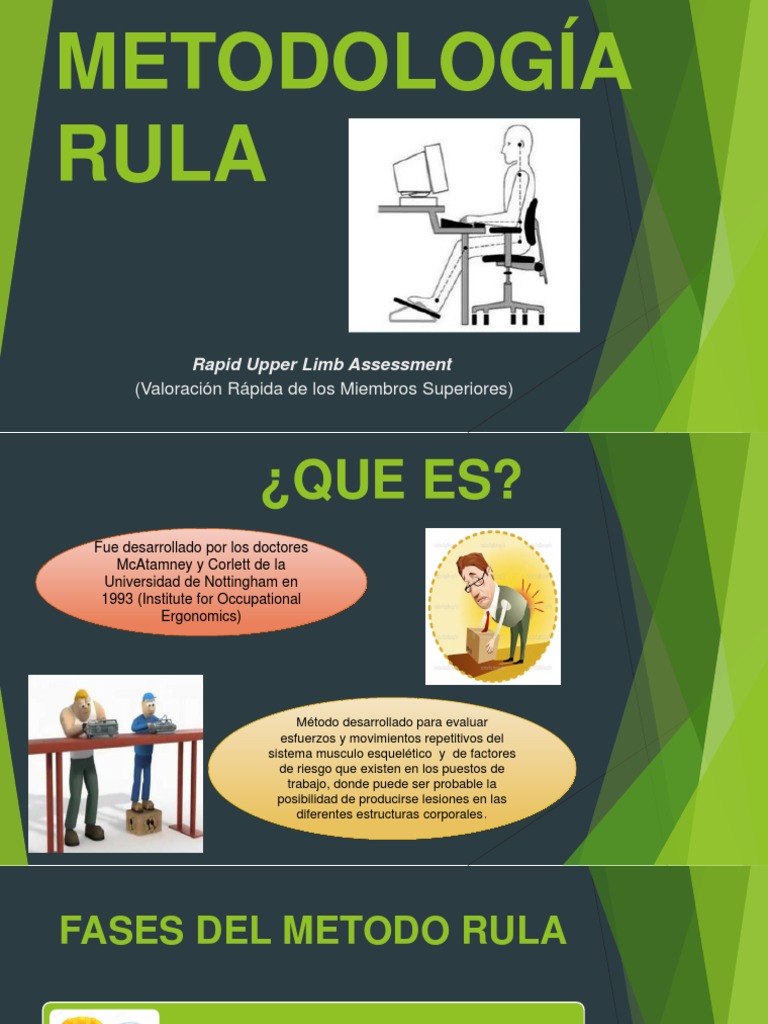 Metodología RULA: Evaluación Ergonómica | PDF