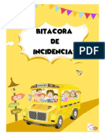 Bitacora de Incidencias PDF
