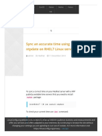Linuxconfig Org Sync An Accurate Time Using Ntpdate On Rhel7 Linux Server