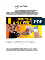 Como Tomar Whey Protein Corretamente