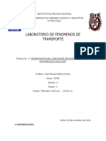 Práctica No. 4: "DETERMINACÓN DEL COEFICIENTE DIFUSIÓN MOLECULAR DE UNA ESPECIE EN SOLUCIÓN"