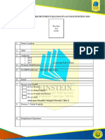 Formulir Open Recruitment Keanggotaan Ukm Einstein 2019