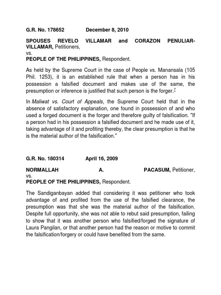 Cases Jurisprudence For Motion For Recon PDF