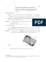 Math 20C. Lecture Example Solutions For Instructors Section 14.7, Part 1. Maxima and Minima: The First-Derivative Test