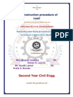 Construction Procedure of Road: Second Year Civil Engg