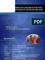 Asesmen Dan Analisis Klinis Pasien Dengan Ventilasi Mekanik 2019