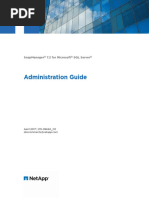 Administration Guide: Snapmanager 7.2 For Microsoft SQL Server