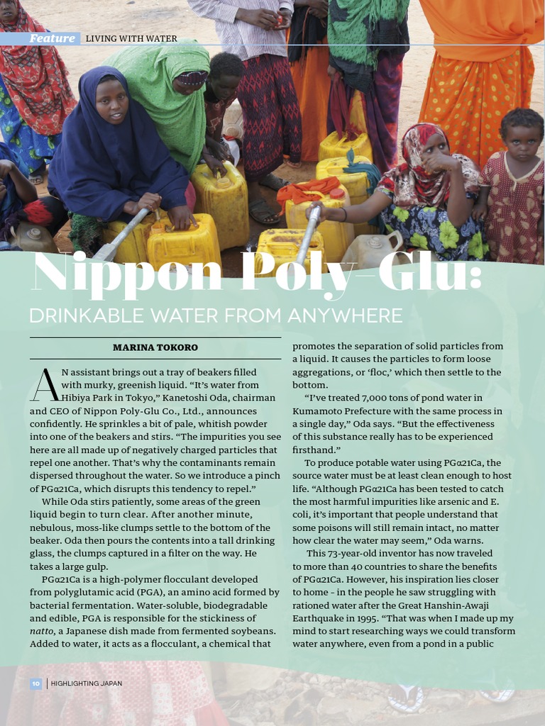 Innovative Water Purification by Nippon Poly-Glu | PDF | Drinking Water ...