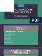 Tugas Kelompok Bahasa Indonesia (Teks Ceramah)