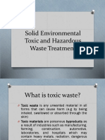 Solid Environmental Toxic and Hazardous Waste Treatment Revised