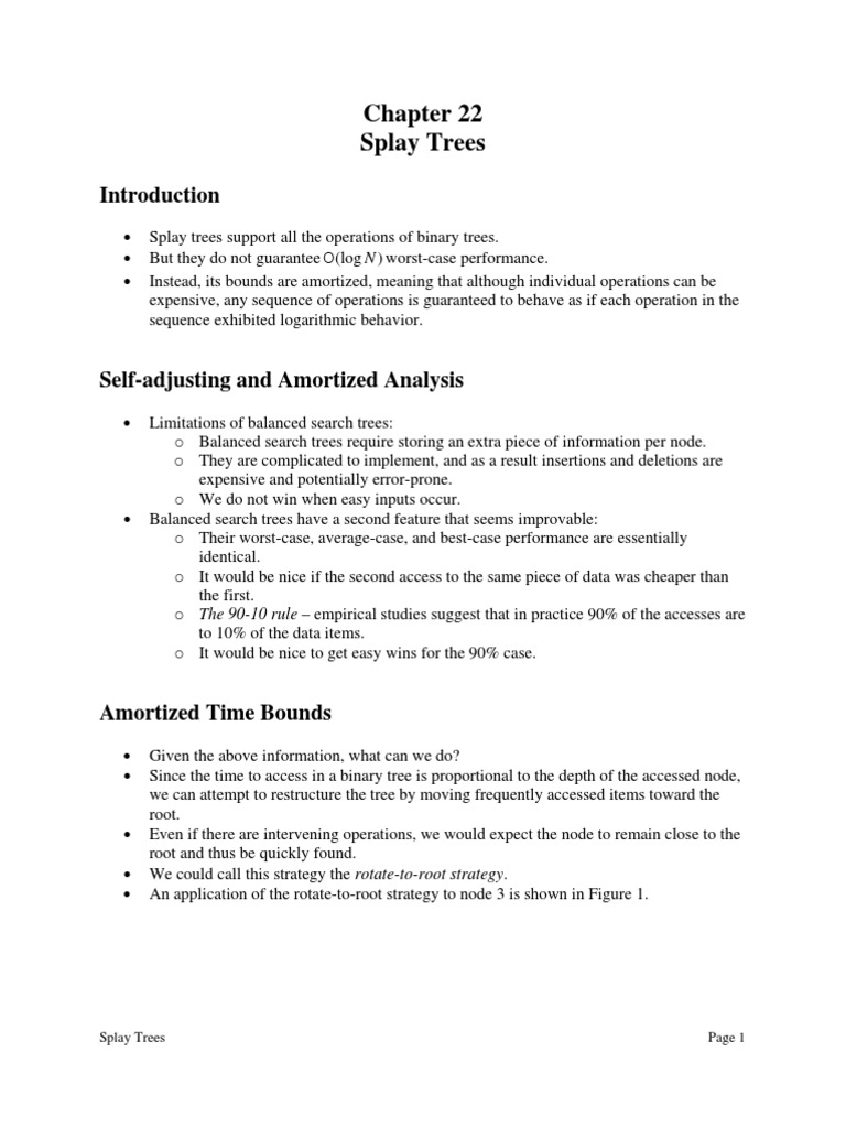 Understanding Splay Trees and Operations | PDF