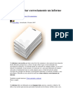 Cómo Redactar Correctamente Un Informe PDF