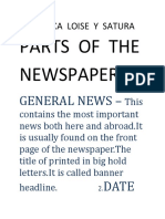 Parts of The Newspaper