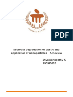 Microbial Degradation of Plastic and Application of Nanoparticles: A Review - Diya Ganapathy K 190950002