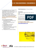 Fundamentals of Engineering Drawings: Total Training Hours: 16 Hours (2 Days) Course Fee