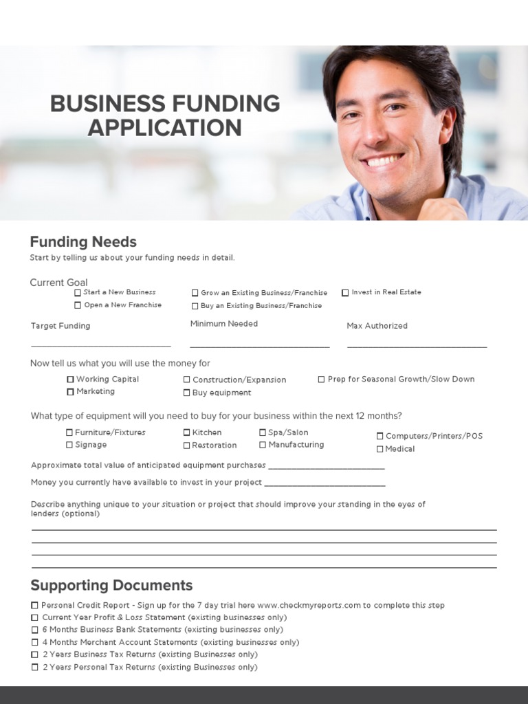 Business Funding Application | PDF | Mortgage Loan | Credit Card