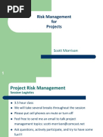 Risk Management For Projects: Scott Morrison