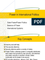 Lecture Four Power in International Politics