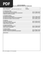 Formato de Hoja de Chequeo PDF | PDF