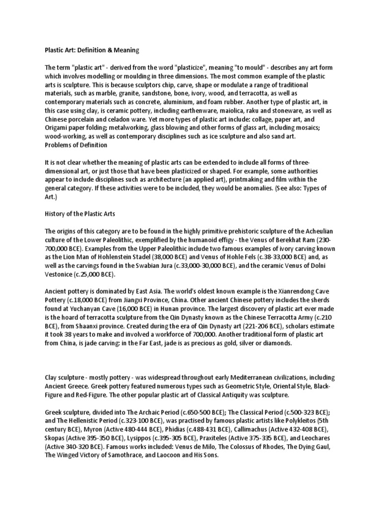 PLASTIC DEFINITION MEANING intelligence overview