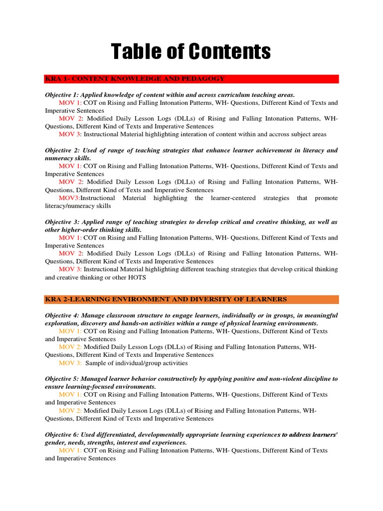 RPMS 2025 KRA and MOV Overview | PDF | Curriculum | Educational Assessment