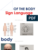 Sign Body Parts