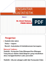 Pengantar Bio Statistik