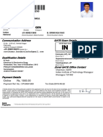 28 Apr 1990 Male GEN: Communication Address GATE Exam Details