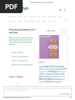 Print Pyramid Pattern in C and Java - Techie Delight