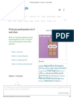 Print Pyramid Pattern in C and Java - Techie Delight