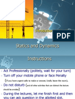 Introduction To Statics and Dynamics