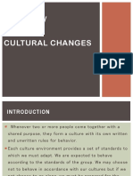 Cultural Changes Report