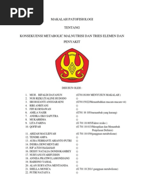 Makalah Patofisiologi 4 Pdf