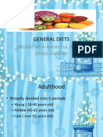 General Diets and Nutritional Guidelines for Adulthood