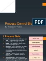 Process Control Block: By: Jose Lorenzo Faelman