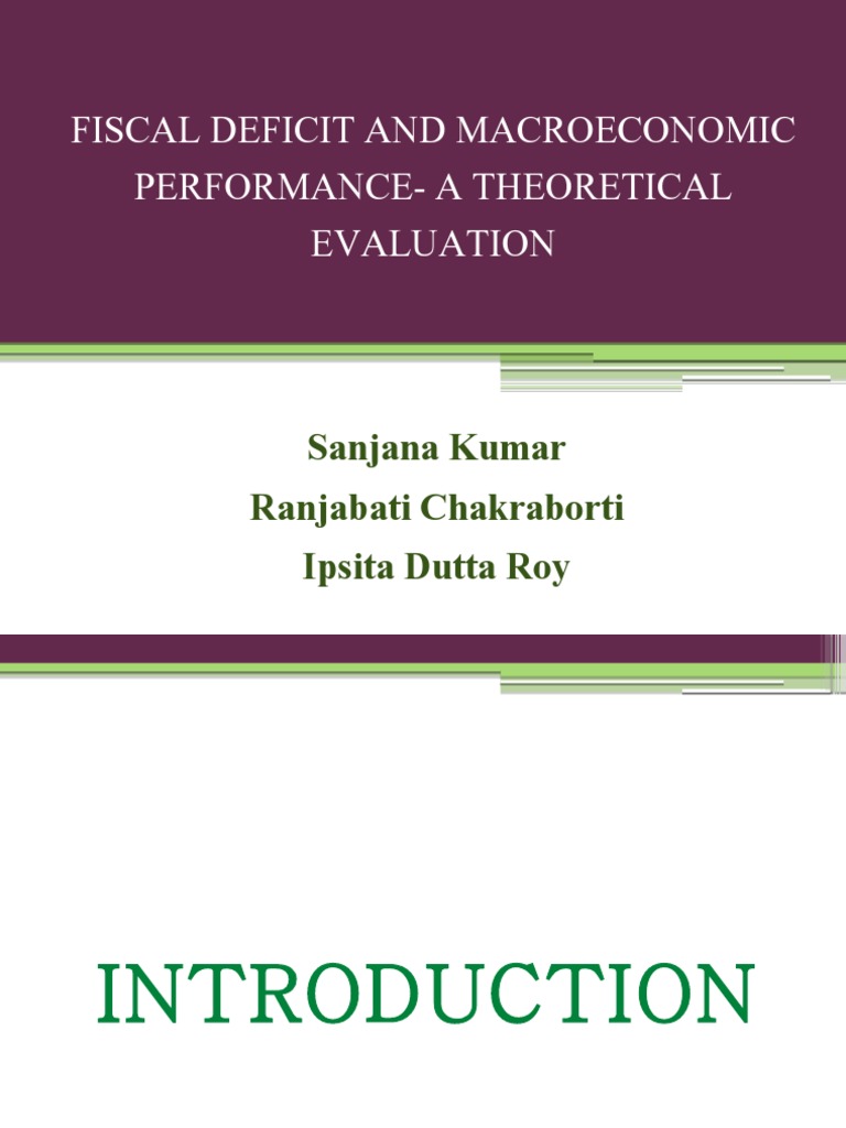 Fiscal Deficit's Impact on Economies | PDF | Fiscal Policy | Deficit ...