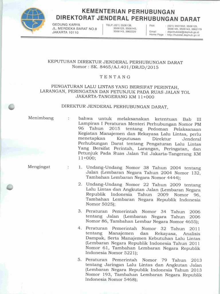 Peraturan Rambu Rambu Jalan Tol Pdf