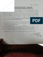 Hansraj Exam Form Notice