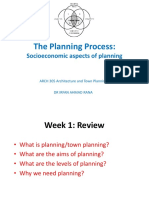 The Planning Process:: Socioeconomic Aspects of Planning