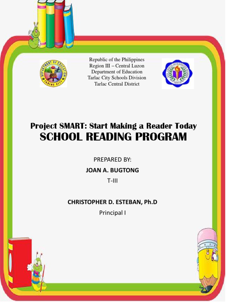 School reading program project smart start making a reader today