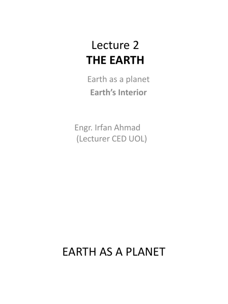 Earth: Structure and Composition Overview | PDF | Planets | Solar System