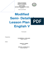 Lesson Plan For Demonstration Eng 5 Q1 Week 8