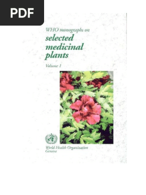 Who Monographs On Selected Medicinal Pla Pdf Herbalism Leaf