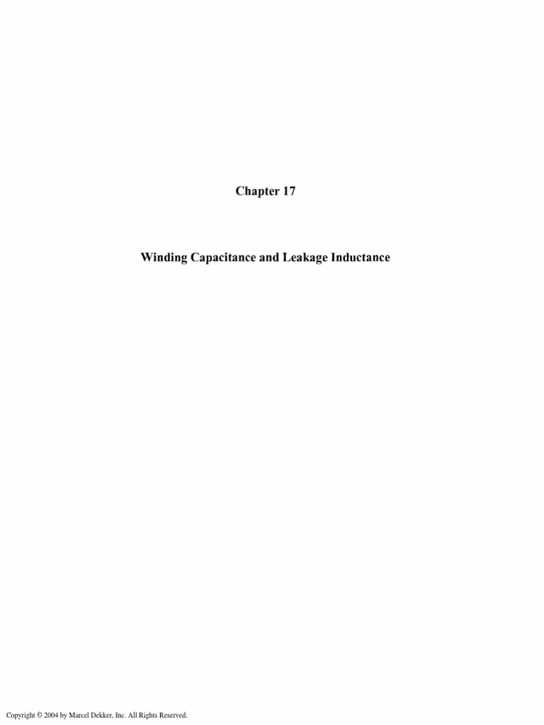 Transformer and Inductor Design Handbook Chapter 17 PDF PDF