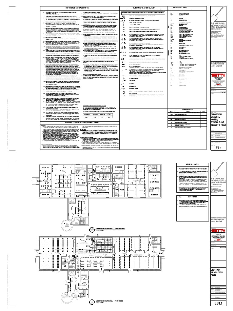 Electrical General Notes Abbreviations Electrical Symbol List PDF