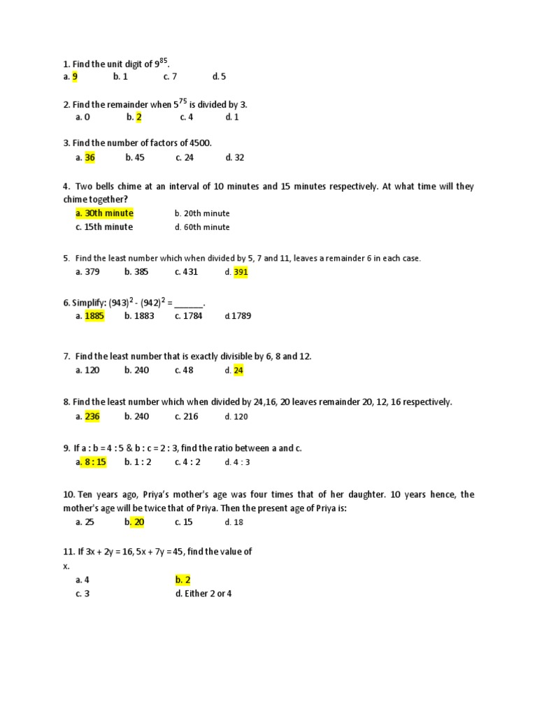 General Aptitude Test Questions | PDF | Speed | Prices