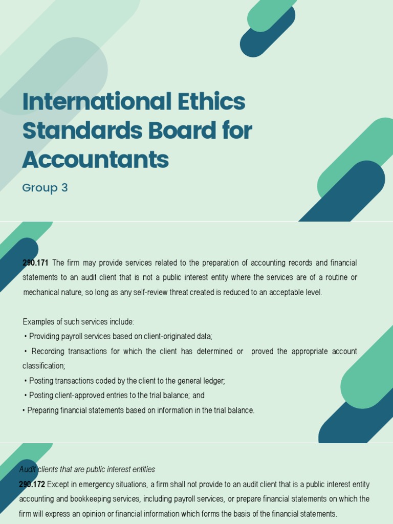 International Ethics Standards Board For Accountants PDF Audit
