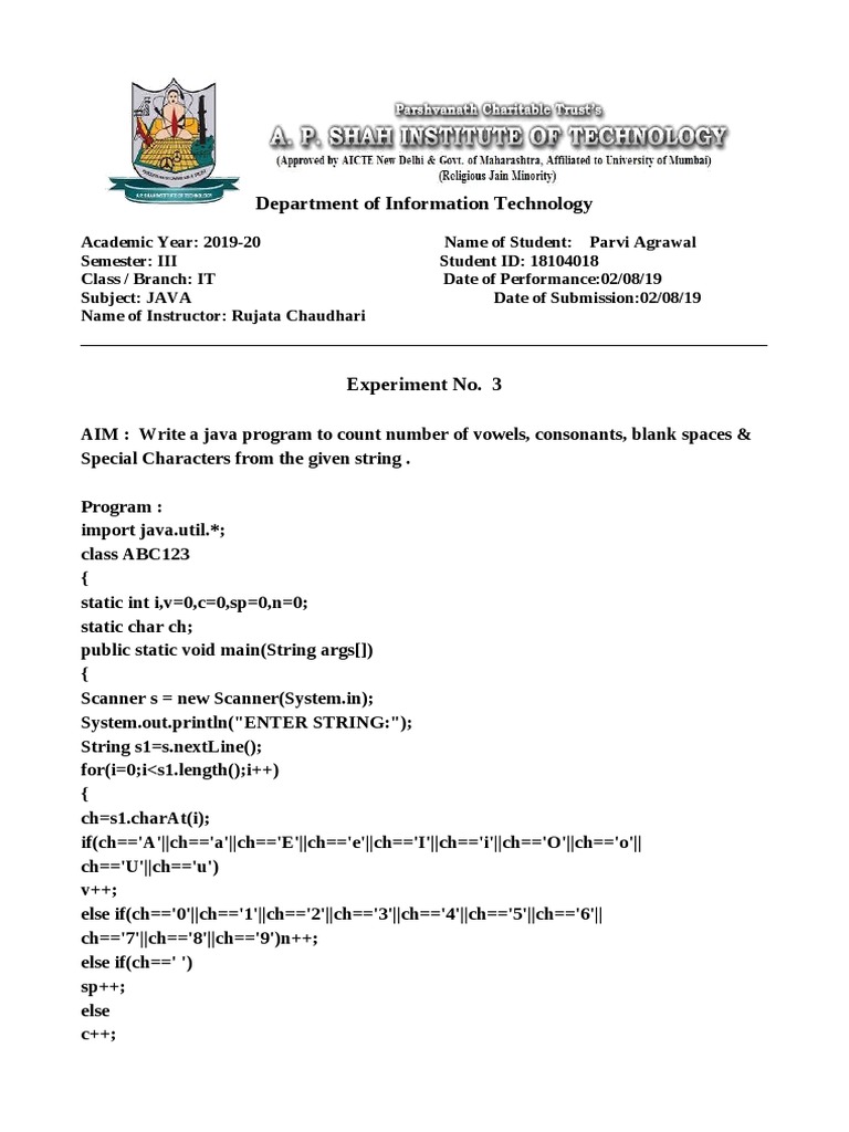 Department of Information Technology | PDF | Computers