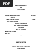 Certificate: A Physics Project ON Logic Gates