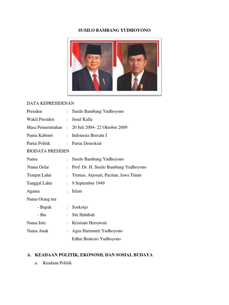 Susilo Bambang Yudhoyono